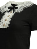 Self Portrait Sweater With Lace Collar