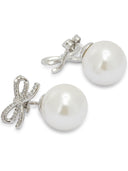 Self Portrait Earrings With Pearl And Crystals