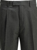 Pantaloni sartoriali in lana Zegna