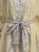 Zimmermann "Indra Plunge" Short Dress