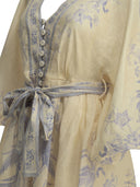 Zimmermann "Indra Plunge" Short Dress