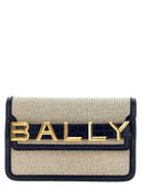 Bally Logo Leather Canvas Crossbody Bag