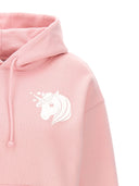 Sweat à capuche recadré sur les vetets «Unicorn»