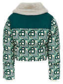 Casablanca 'Heart Monogramme' Cropped Down Jacket