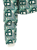 Casablanca 'Heart Monogramme' Cropped Down Jacket