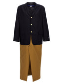 Junya Watanabe Two Material Single Breasted Coat