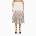 Etro Multicoloured Cotton Midi Skirt