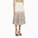 Etro Multicoloured Cotton Midi Skirt