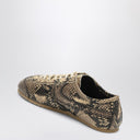 Dries Van Noten Printed Leather Low Top Sneaker