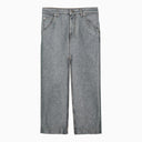 Darkpark Grey Denim Skirt With Slit