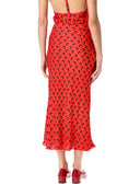 Marine Serre jupe rouge