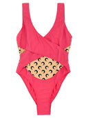 Marine Serre 'All Over Moon' één stuk zwempak