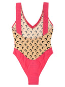 Marine Serre 'All Over Moon' één stuk zwempak