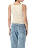 Marine Serre Top Beige