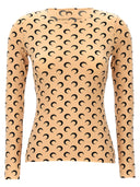 Marine Serre 'Moon Printed Jersey' Top