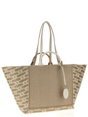 Tod's Logo Canvas Shopping Bag