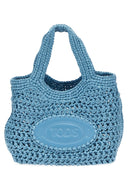 TOD 's Bolsa de compras de rafia pequeña