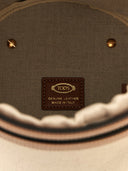 TOD 's Bolsa de cubo de lienzo de cuero