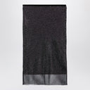 Gonna di tulle nera sportiva con strass