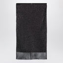 Gonna di tulle nera sportiva con strass