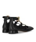 A.Bocca Black Ballet à plat avec des sangles