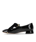 A.Bocca Mary Jane Black Ballet Flat con arco