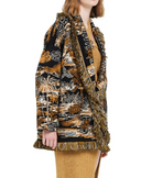 Cardigan Alanui Lost In Paradise Nero Marrone