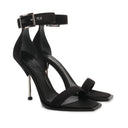 Alexander McQueen Silk Sandales à talon satiné