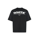 Off White Camiseta con logo en blanco roto
