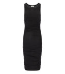 Elisabetta Franchi Black Midi Jersey Dress