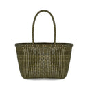 Dragon Diffusion B.Weave Kleine Khaki-Korbtasche
