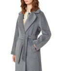 Max Mara Weekend-Mantel in Temperagrau mit Gürtel