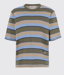 Ami Teeshirt Manches Courtes Raye Fit Oversize Avec Patch Ami Ovale