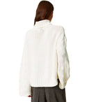 Weißer Rollkragenpullover von Twinset