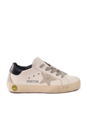 Golden Goose Sneakers Super Star Leather Upper And Heel Suede Star And Spur White/Ice/Navy Blue