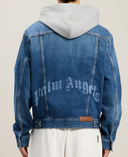 Palm Angels Mw Curved Logo Denim Jacket