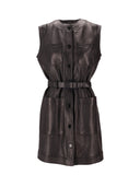 La Rose La Rose Leather Dress Nero