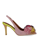 Kurt Geiger Pom Pom Pink Slingback pumpe