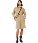 Max Mara Weekend Zenone Beige Einreihiger Mantel