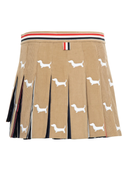 Thom Browne Hector Embroidery Corduroy Mini Skirt