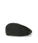 Barbour Olive Green Waxed Flat Cap