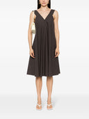 Parosh V Neck Cotton Dress