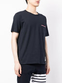 Thom Browne Ss Rwb Pocket Tee aus mittelschwerer Jersey-Baumwolle