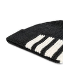Thom Browne Rib Hat W/ 4 Bar Stripe In Cashmere