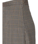 K.K. Beige karierter Midirock