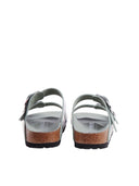 Birkenstock Arizona Big Buckle Hex Shine Pure Sage,Natural Lea, S