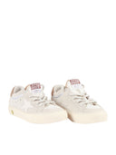 Golden Goose Sneakers May Suede Upper Toe And Heel Nylon Vamp And Tongue Leather Star Gray/Cream/Caramel