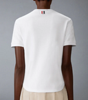 Thom Browne Short Sleeve Tee In Cotton Milano