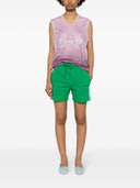 Parosh Striped Jersey Shorts