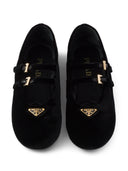 Prada Velvet Finish Ballerina Shoes